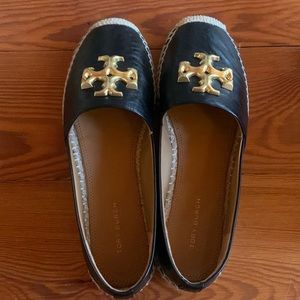 Tory Burch Shoes...Eleanor Espadrille Black Size 6 1/2